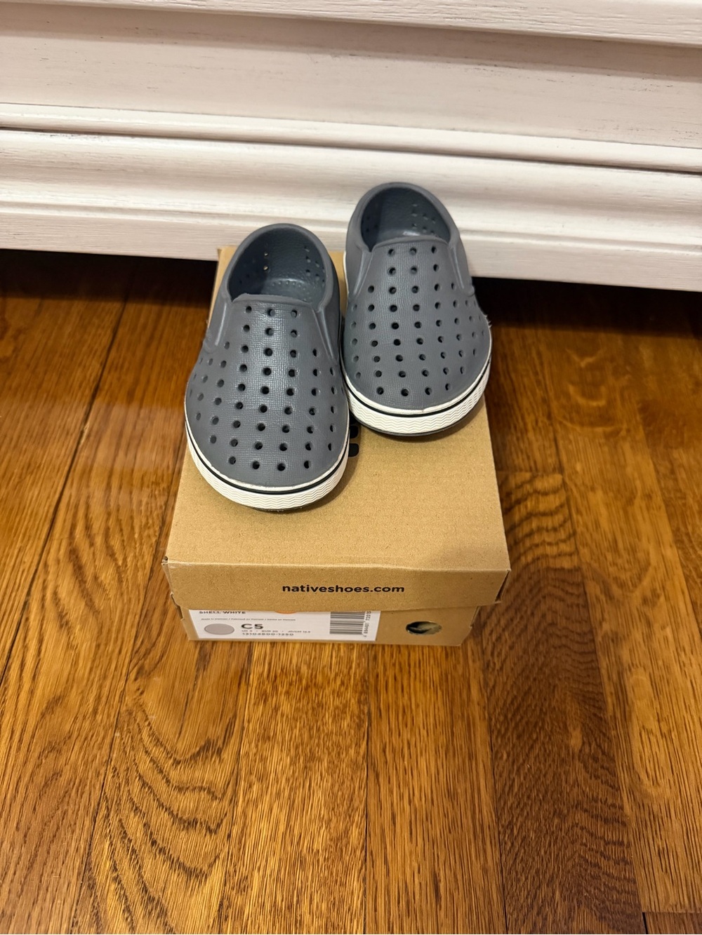 Native Shoes Kids Slip-On Water Shoes in Gray